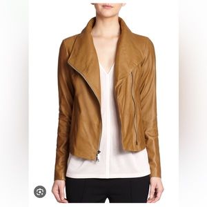 Vince Scuba Leather Jacket